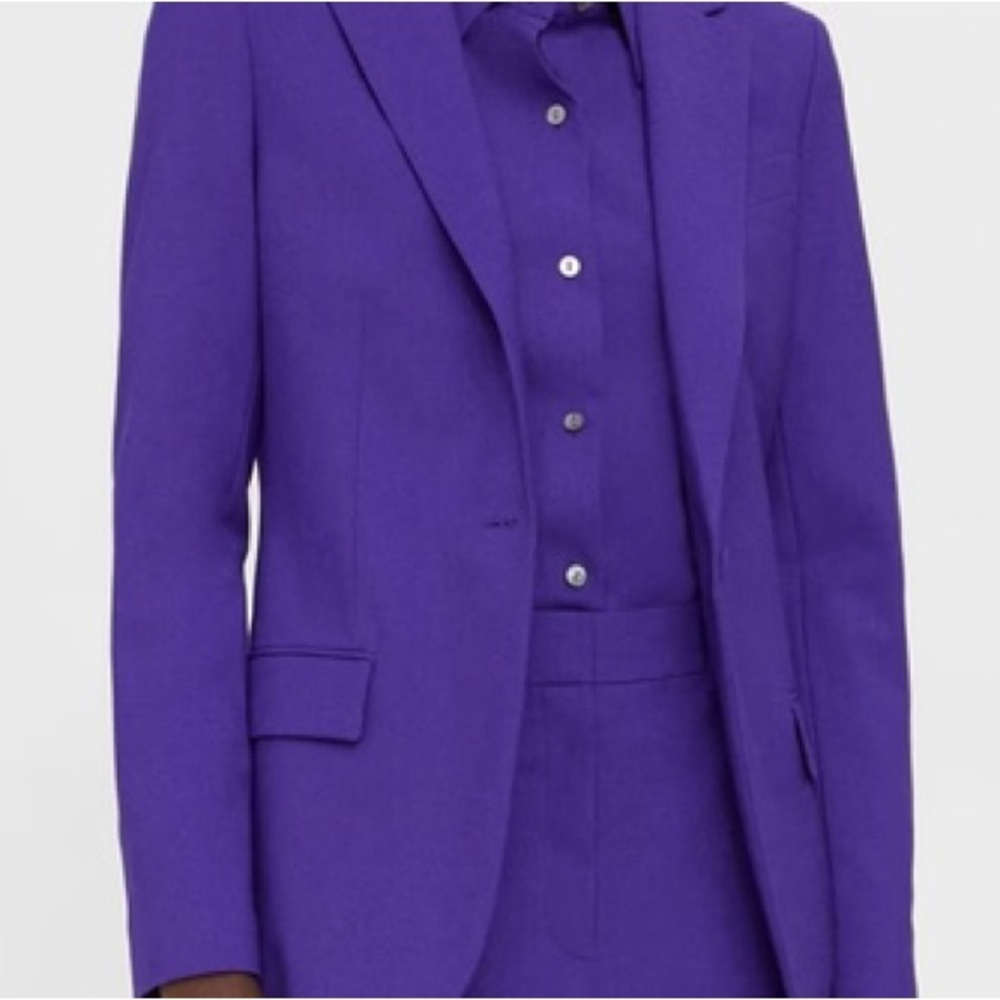 Theory Purple Blazer & Suit Jacket - Picture 12 of 16
